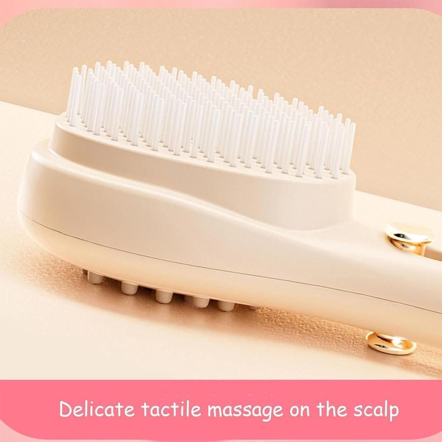 Frizzfree self cleaning hair brush for easy styling, anti-static technology massage comb