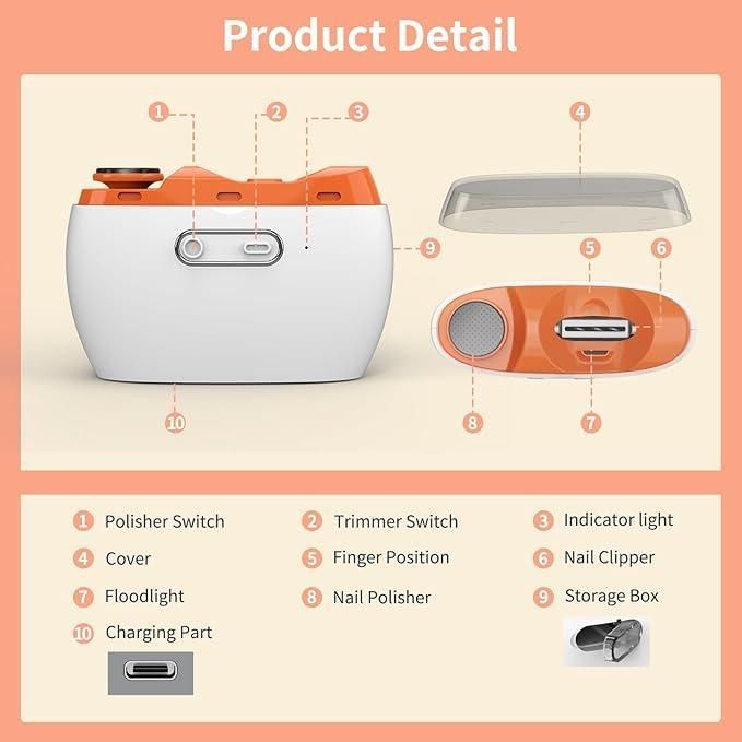 ✨ Electric Nail Clipper & Polisher