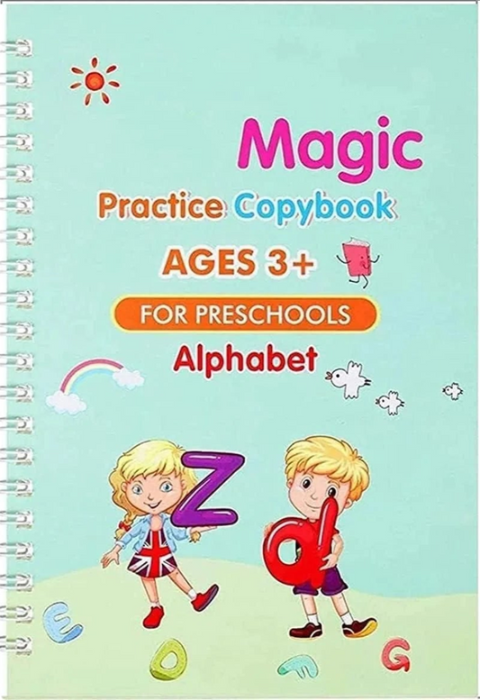 Magic Book for Kids, Magic Practice CopyBook, MagicWrite Self-Erasing Handwriting Book