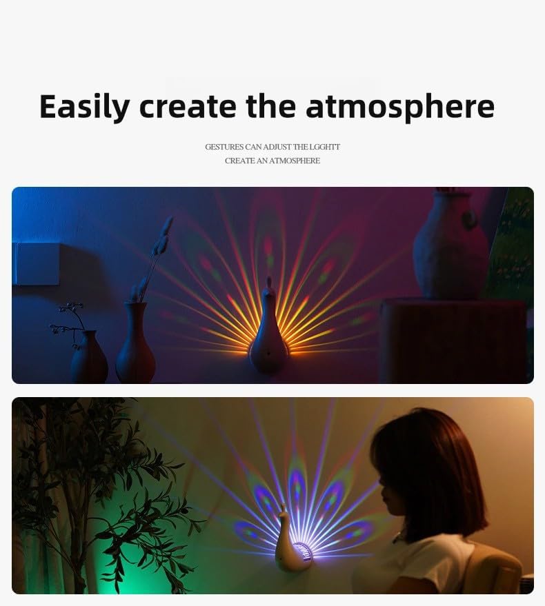 Peacock Aura Lamp
