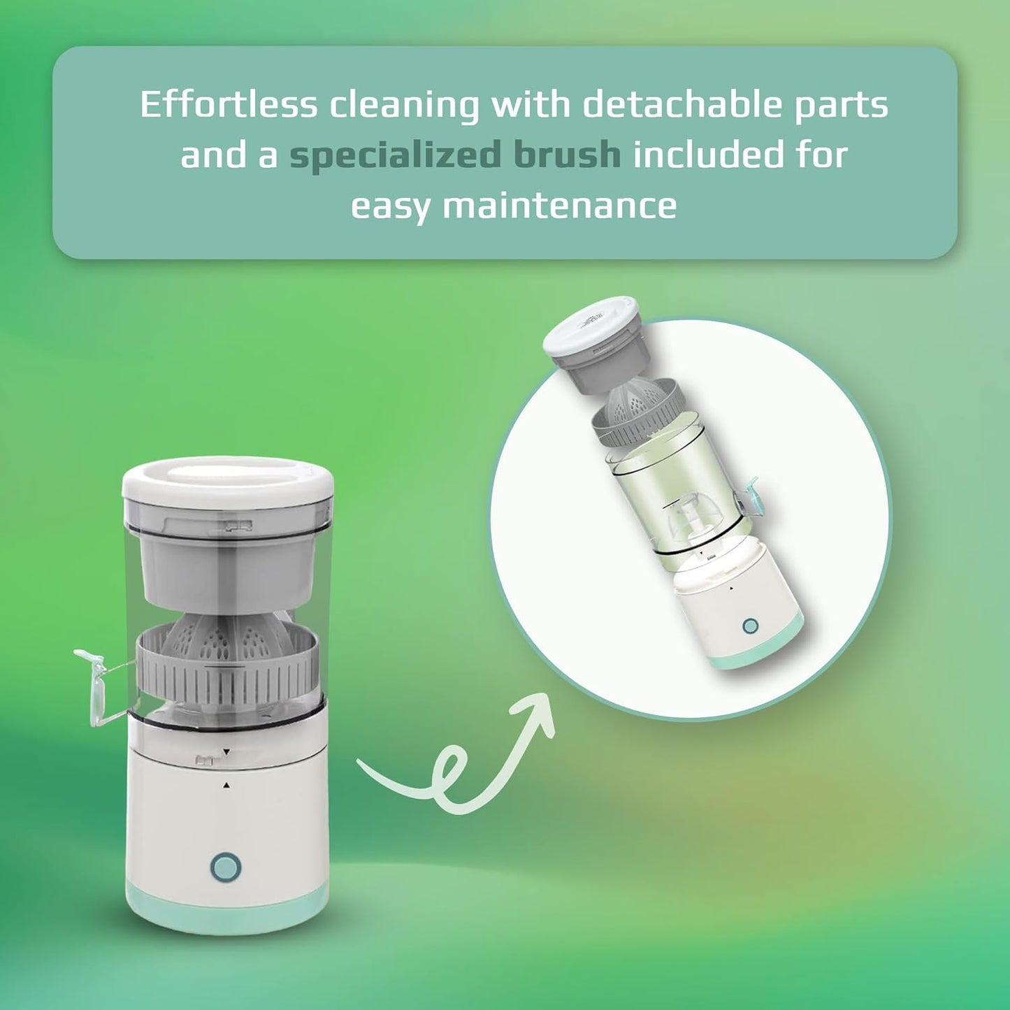 Portable USB Electric Rechargeable Juicer Blender Fresh Fruit Juice