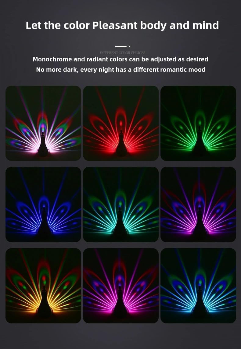 Peacock Aura Lamp